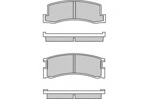 Комплект гальмівних колодок, дискове гальмо E.T.F. 12-0309