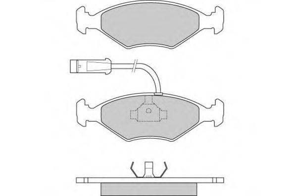 Комплект гальмівних колодок, дискове гальмо E.T.F. 12-0589