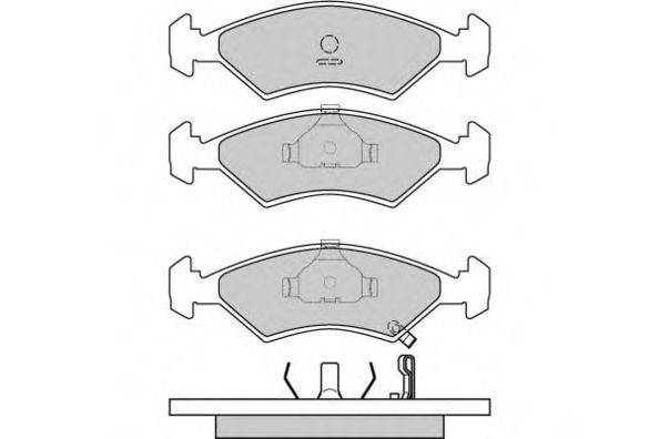 Комплект гальмівних колодок, дискове гальмо E.T.F. 12-0647