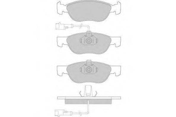 Комплект гальмівних колодок, дискове гальмо E.T.F. 12-0667