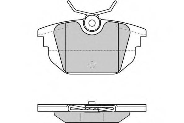 Комплект гальмівних колодок, дискове гальмо E.T.F. 12-0850