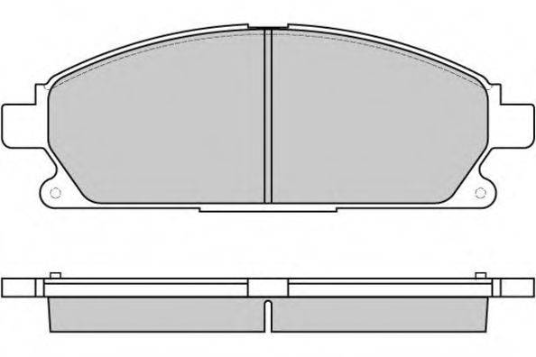 Комплект гальмівних колодок, дискове гальмо E.T.F. 12-0857