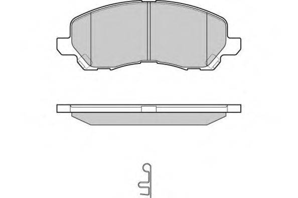 Комплект гальмівних колодок, дискове гальмо E.T.F. 12-1080