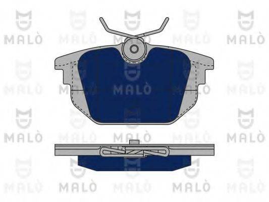 Комплект гальмівних колодок, дискове гальмо MALO 1050047