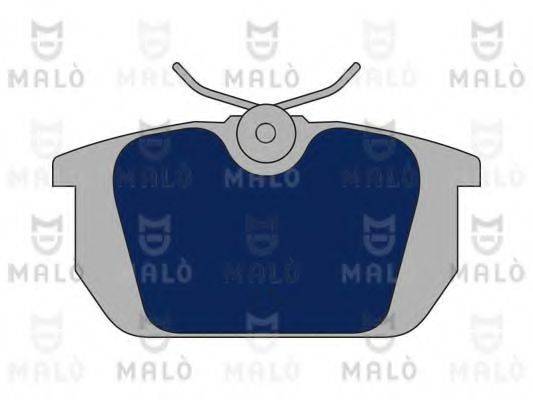 Комплект гальмівних колодок, дискове гальмо MALO 1050297