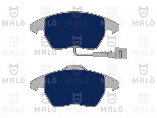 Комплект гальмівних колодок, дискове гальмо MALO 1050889