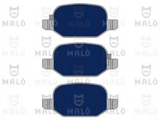 Комплект гальмівних колодок, дискове гальмо MALO 1050921