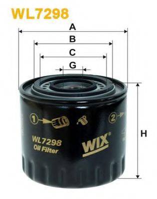 Масляний фільтр WIX FILTERS WL7298