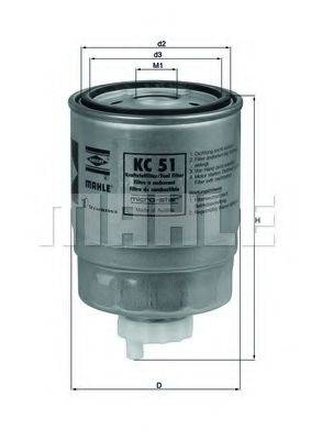 KNECHT KC51 Паливний фільтр