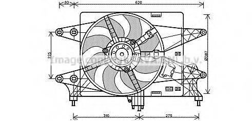 Вентилятор, охолодження двигуна PRASCO FT7559