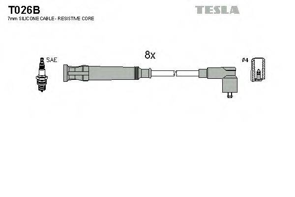 TESLA T026B Комплект дротів запалення