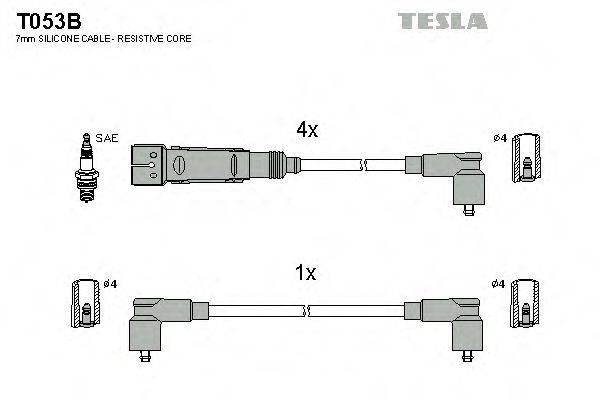TESLA T053B Комплект дротів запалення