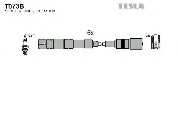 TESLA T073B Комплект дротів запалення