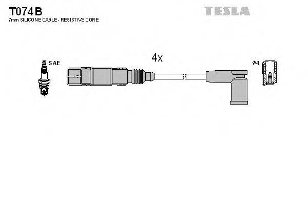 TESLA T074B Комплект дротів запалення