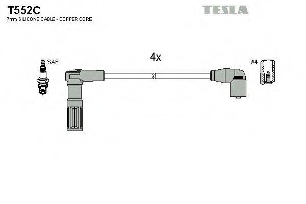TESLA T552C Комплект дротів запалення