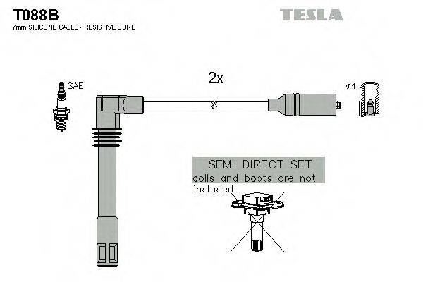 TESLA T088B Комплект дротів запалення