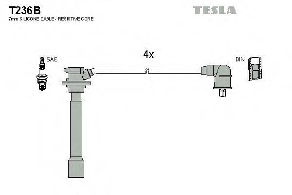 TESLA T236B Комплект дротів запалення