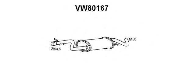 Передглушувач вихлопних газів VENEPORTE VW80167