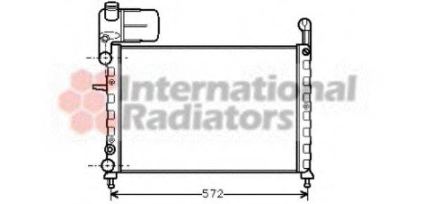 Радіатор, охолодження двигуна VAN WEZEL 17002101