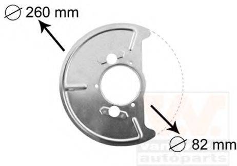 Відбивач, диск гальмівного механізму VAN WEZEL 5870371