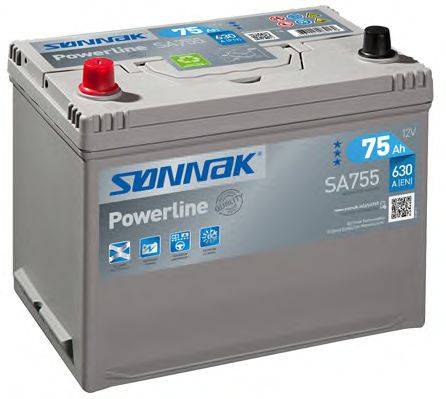 Стартерна акумуляторна батарея; Стартерна акумуляторна батарея SONNAK SA755