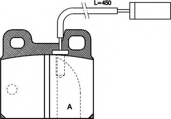 Комплект гальмівних колодок, дискове гальмо OPEN PARTS BPA0005.11