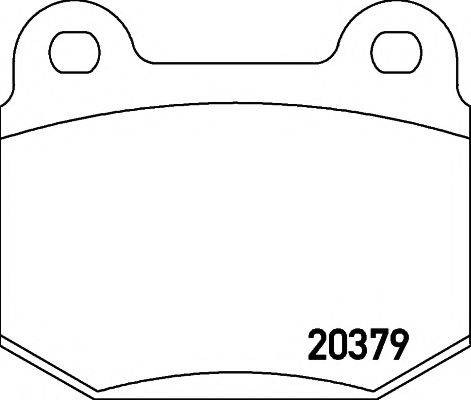 TEXTAR 2037901 Комплект гальмівних колодок, дискове гальмо