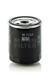 Масляний фільтр MANN-FILTER W 712/6