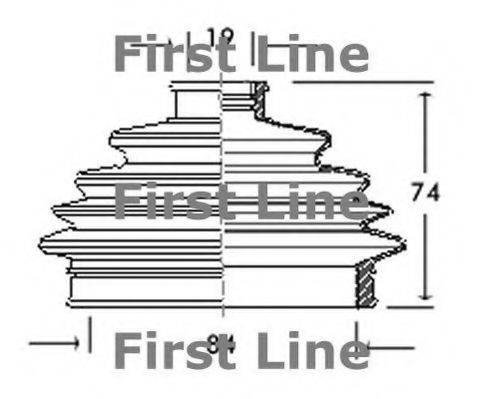 FIRST LINE FCB2001 Пильовик, приводний вал