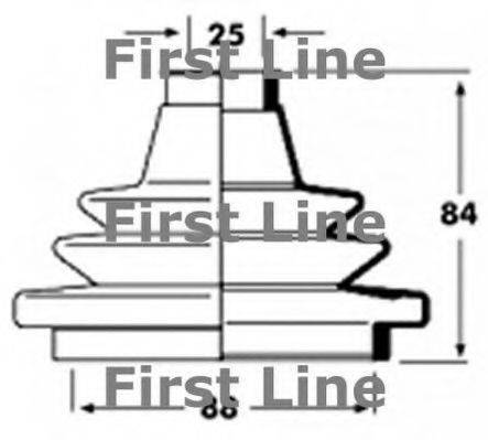 Пильовик, приводний вал FIRST LINE FCB2353