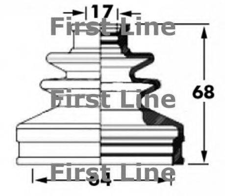 FIRST LINE FCB6035 Пильовик, приводний вал