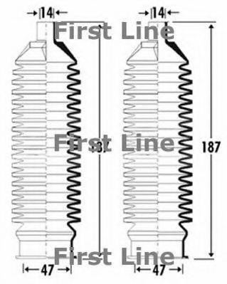Пильовик, рульове управління FIRST LINE FSG3302