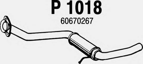 Середній глушник вихлопних газів FENNO P1018