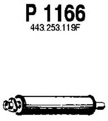 Середній глушник вихлопних газів FENNO P1166