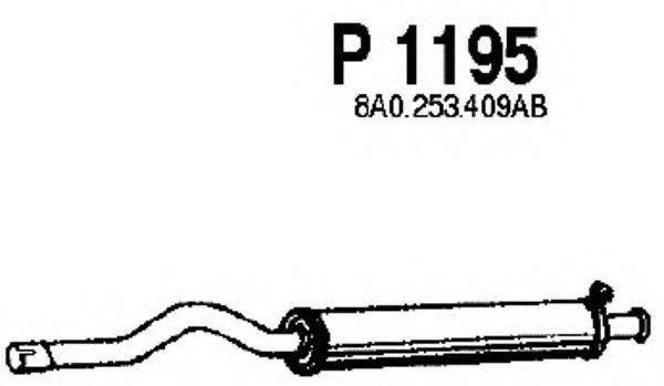 Середній глушник вихлопних газів FENNO P1195