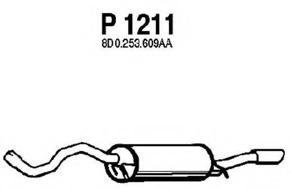 Глушник вихлопних газів кінцевий FENNO P1211