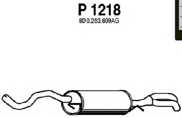 Глушник вихлопних газів кінцевий FENNO P1218