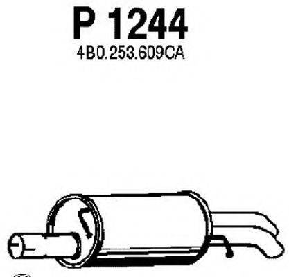 Глушник вихлопних газів кінцевий FENNO P1244