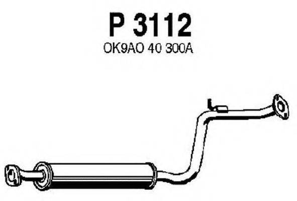 FENNO P3112 Середній глушник вихлопних газів