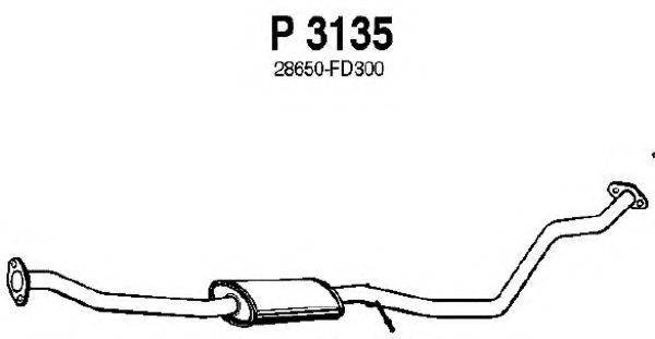 Середній глушник вихлопних газів FENNO P3135