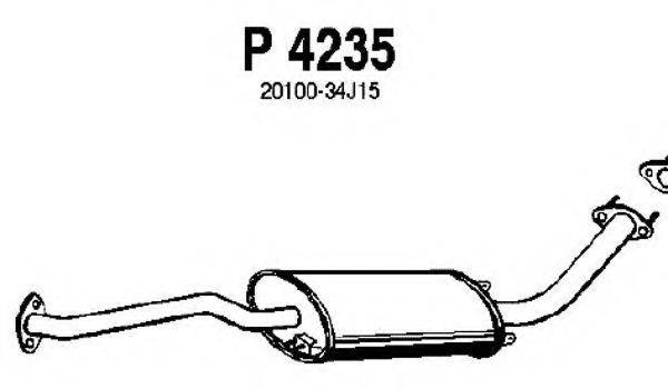 Середній глушник вихлопних газів FENNO P4235