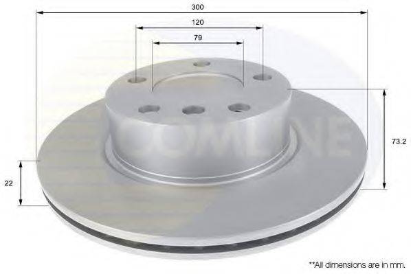 COMLINE ADC1770V гальмівний диск