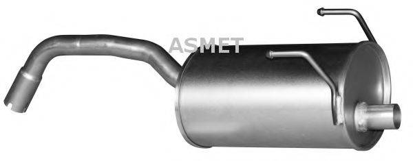 Глушник вихлопних газів кінцевий ASMET 16.059