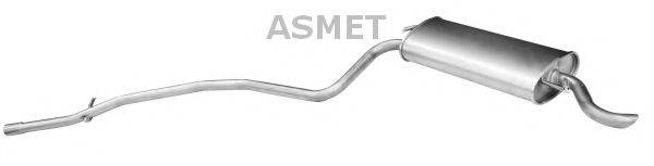 ASMET 16022 Глушник вихлопних газів кінцевий