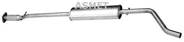 ASMET 16050 Середній глушник вихлопних газів