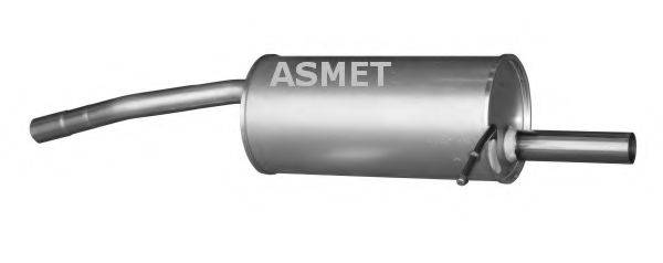 Глушник вихлопних газів кінцевий ASMET 10.116