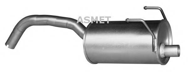 ASMET 16090 Глушник вихлопних газів кінцевий