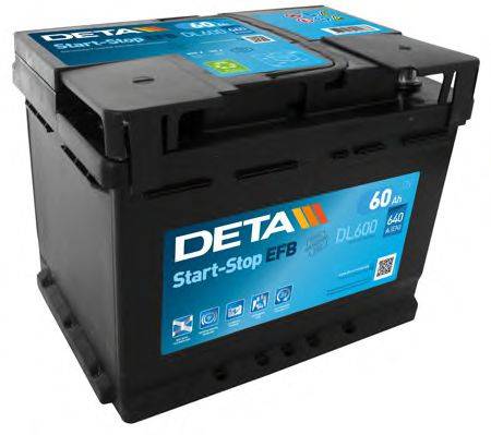 Стартерна акумуляторна батарея; Стартерна акумуляторна батарея DETA DL600
