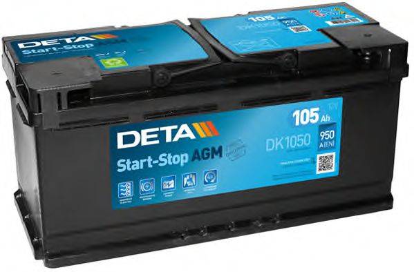 Стартерна акумуляторна батарея; Стартерна акумуляторна батарея DETA DK1050