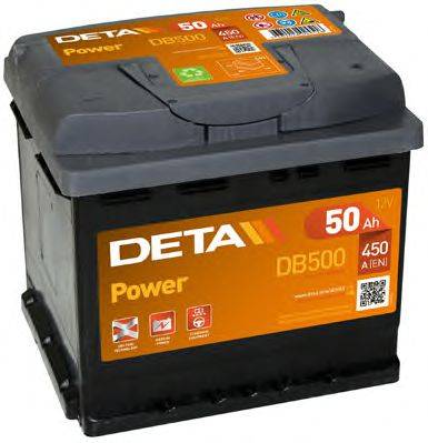 Стартерна акумуляторна батарея; Стартерна акумуляторна батарея DETA DB500